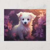 Chien Fleur 3 Briefkaart (Voorkant)
