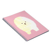 Chien, Fluffy White Pet Carnet (Côté Droit)