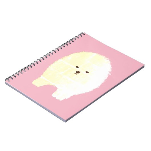 Chien, Fluffy White Pet Carnet (Côté gauche)