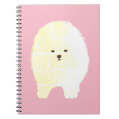 Chien, Fluffy White Pet Carnet (Devant)