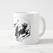 Chien focalisé mâcher Portrait Mug (Devant droit)
