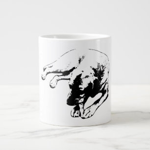 Chien focalisé mâcher Portrait Mug