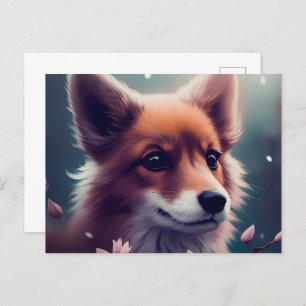 Chien Fox Briefkaart