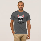 Chien Français Blanc Chien Français T-shirt Papa (Devant entier)