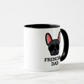 Chien Français Noir Chien Français Mug Papa Mug (Devant droit)