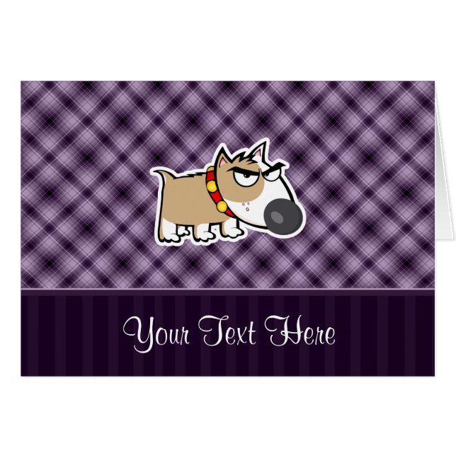 Chien grincheux ; Pourpre (Devant horizontal)