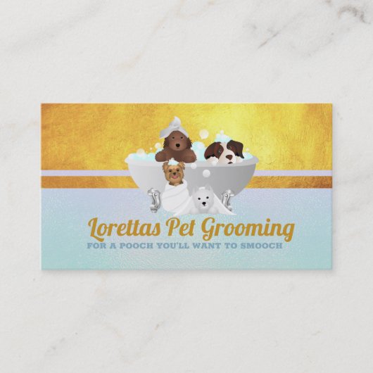 Chien Groomer Slogans Carte de visite (Devant)