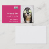 Chien Grooming Cartes de visite - Conception Spa (Devant / Derrière)