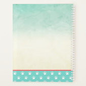 Chien Grooming Chien Spa du carnet de rendez-vous (Dos)