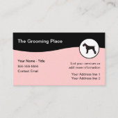 Chien Grooming Salon Design Carte de visite (Devant)