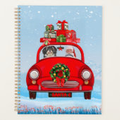 Chien Havanais en voiture avec le Père Noël (Devant)