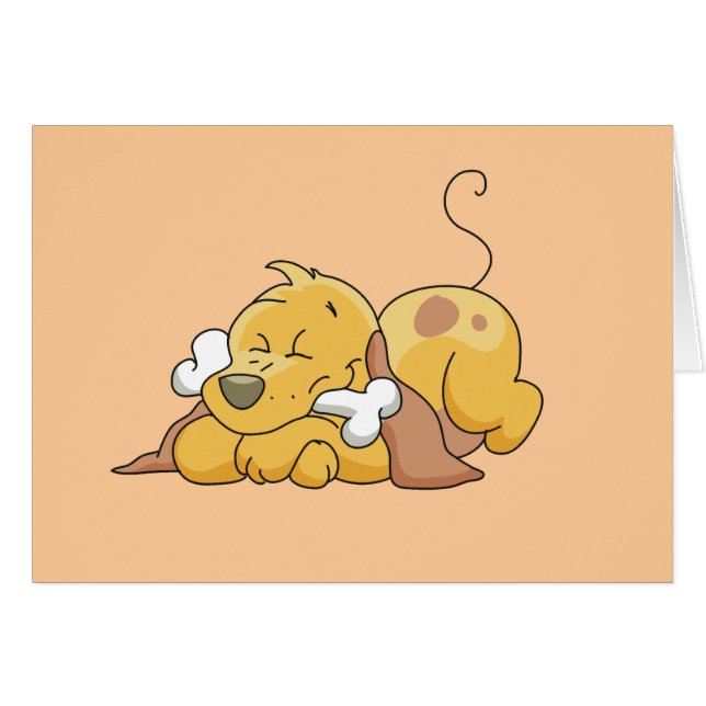 Chien heureux avec des T-shirts et des cadeaux (Devant horizontal)