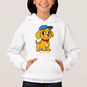 Chien heureux en casquette bleue