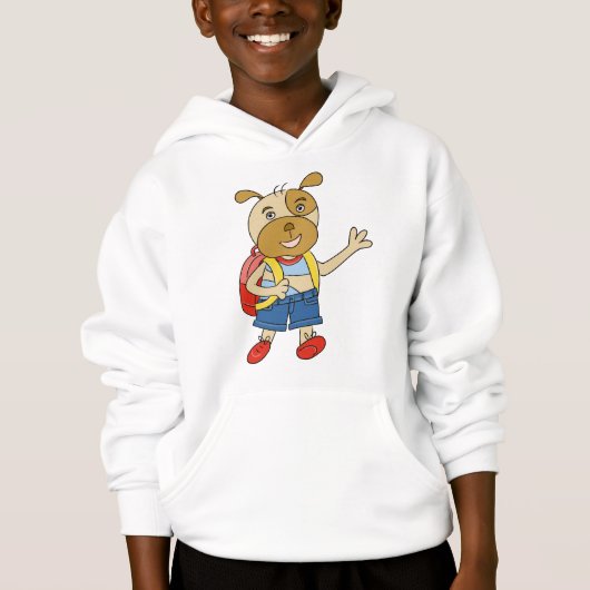 Chien Heureux - Pullover pour chiots mignons pour  (Devant)