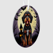 Chien heureux sur le thème d'Halloween (devant)