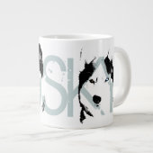 Chien Husky Café Mug Sibérie Husky Sleg Chien Coup (Devant droit)