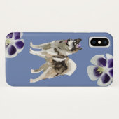 Chien Husky Coque Apple iPhone X, Barely There (Dos (Horizontal))