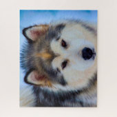 Chien Husky d'Alaska. Puzzle (Vertical)