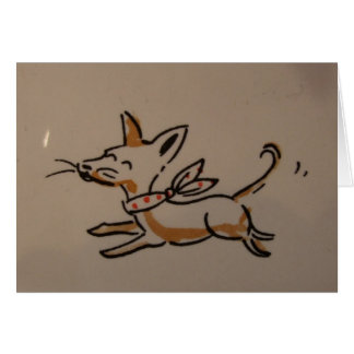 Chien illustré - chihauhau