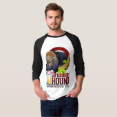 Chien ivre brassant le T-shirt de Cie. 3/4 (Devant entier)