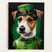 Chien Jack Russell en tenue de la Saint-Patrick (Devant)