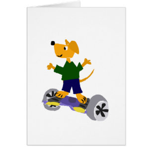 Chien jaune drôle de labrador retriever sur Segway
