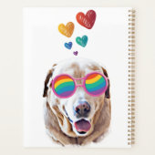 Chien Labrador avec coeurs Saint-Valentin  (Dos)