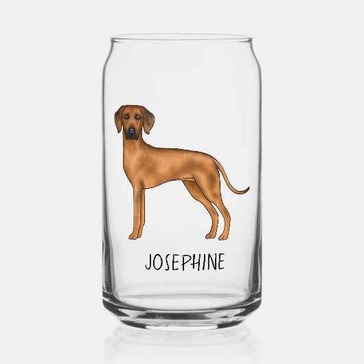 Chien Lion Brun Mignon Rhodesian Ridgeback Avec No (Recto)