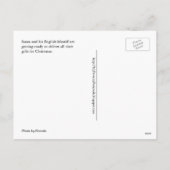 Chien maître père Noël Carte postale de Noël (Dos)