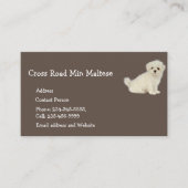 Chien maltais Animaux de compagnie Logo Carte de v (Devant)