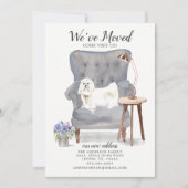 Chien maltais que nous avons déplacé Faire-part (Devant)