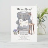 Chien maltais que nous avons déplacé Faire-part (Debout devant)