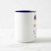Chien Mama Vibes Mug - Parce Que Mes Enfants Ont D (Centre)