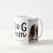 Chien Maman 2 Photo Nom Café Mug Cup (Devant droit)