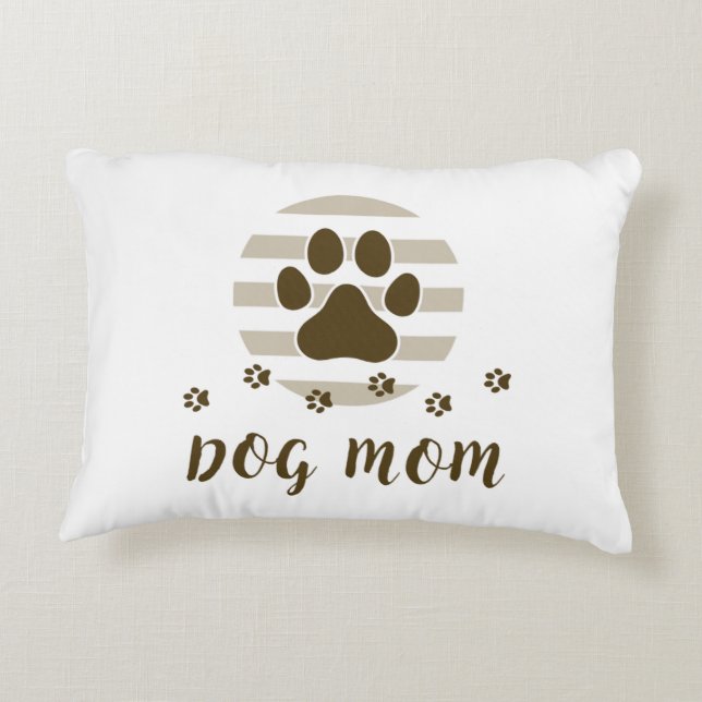 Chien Maman Amour Accent Coussin (Dos)