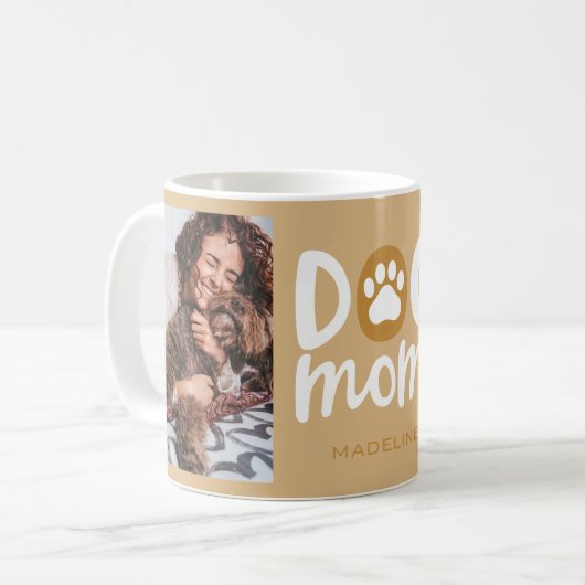 Chien Maman Deux Photo Coffee Mug Cup (Devant gauche)