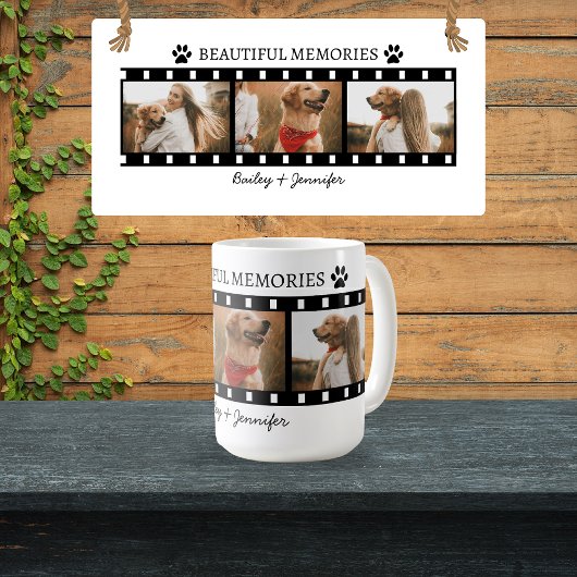 Chien Maman Film Strip Photo Mug Custom Pet Propri