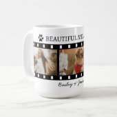 Chien Maman Film Strip Photo Mug Custom Pet Propri (Devant gauche)