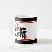 Chien Maman Paw Coeur Mug (Devant gauche)