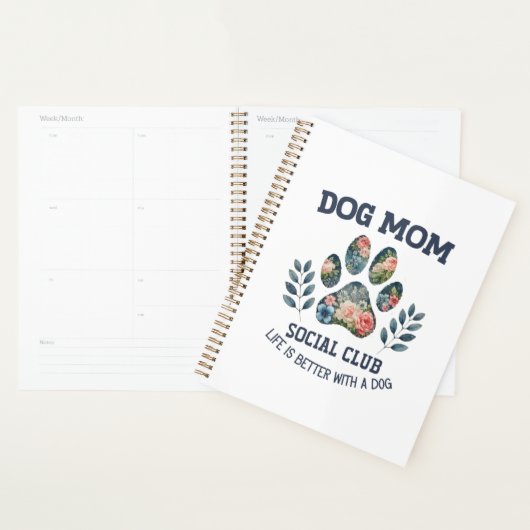 Chien Maman Paw Floral (Devant avec enveloppe)