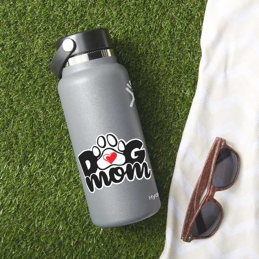 Chien Maman Paw Heart Vinyl Stickers (HydroFlask Insitu)
