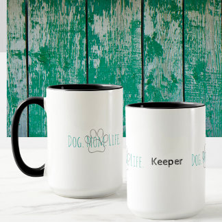 Chien Maman Vie Drôle Chien Dit Mug Empreinte de p