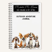 Chien marchant assis I Outdoor Adventure Journal (Recto)