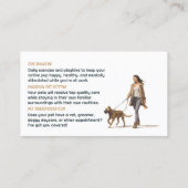 Chien Marcher Animaux de compagnie assis Carte de  (Dos)