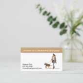 Chien Marcher Animaux de compagnie assis Carte de  (Debout devant)