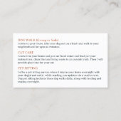 Chien Marcher Animaux de compagnie assis Carte de  (Dos)