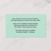 Chien Marcher Animaux de compagnie assis Carte de  (Dos)