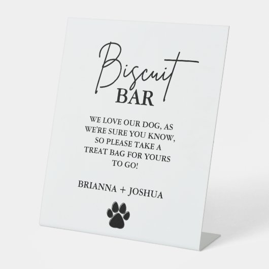 Chien mariage moderne traiter signe biscuit bar en (Recto)