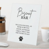 Chien mariage moderne traiter signe biscuit bar en (In SItu)