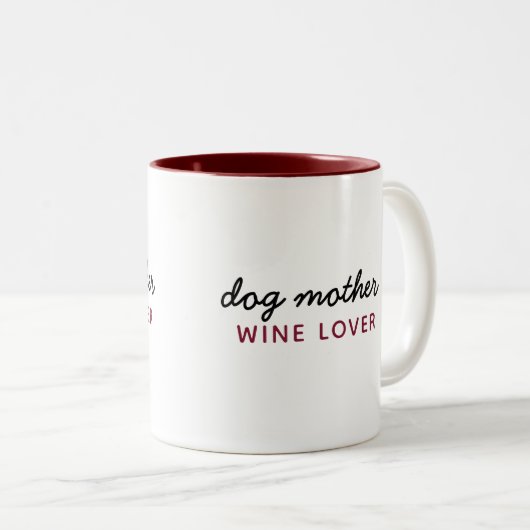 Chien Mère Drôle Café Mug (Devant droit)
